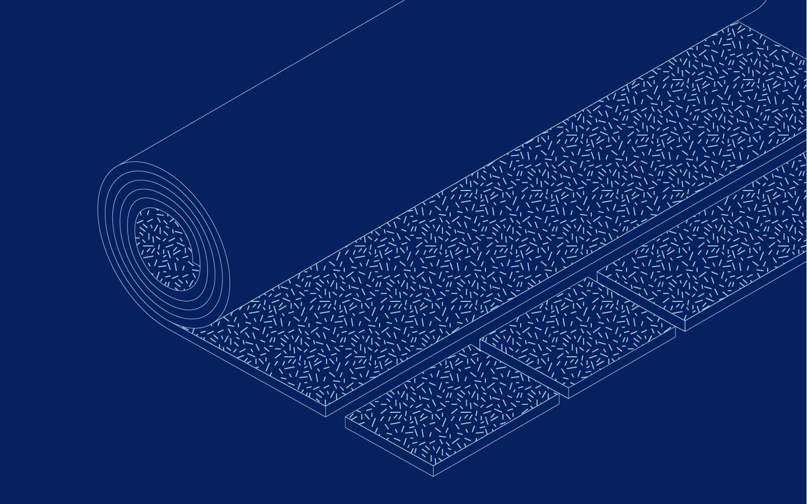 Rouleaux geschnittene Filtermedien illustration