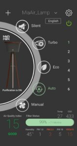 Mia Air Lamp - App | Deltrian Italia Protective